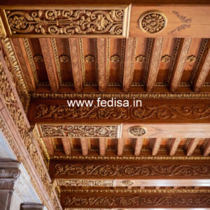 Wooden Ceiling Design Pop Ring Design Color No-11591
