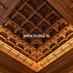 Wooden Ceiling Design Slab Pop Design No-11592