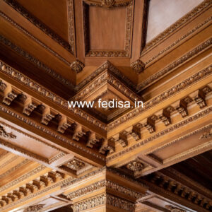 Wooden Ceiling Design Lotus Pop Design No-11599