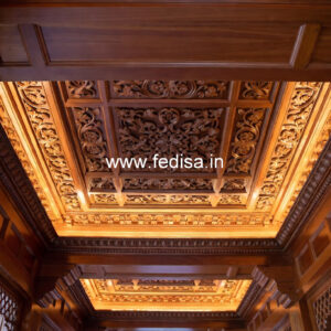 Wooden Ceiling Design Hand Pop Design No-11656