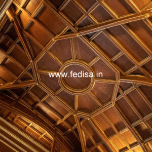 Wooden Ceiling Design Ring Pop Design No-11684