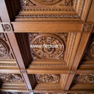 Wooden Ceiling Design Pop Ceiling Circle Design No-11715