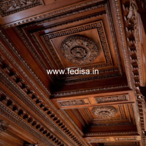 Wooden Ceiling Design Pop Roof Front Design No-11717