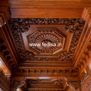 Wooden Ceiling Design Pop Design Phool Patti No-11756