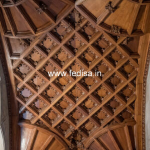 Wooden Ceiling Design Simple Pop Flower Design No-11762