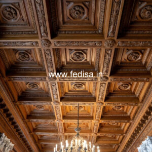 Wooden Ceiling Design Lobby Pop Down Ceiling Design No-11770