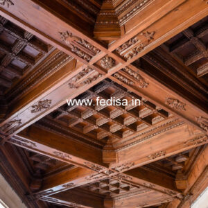 Wooden Ceiling Design Triangle Pop Design No-11784