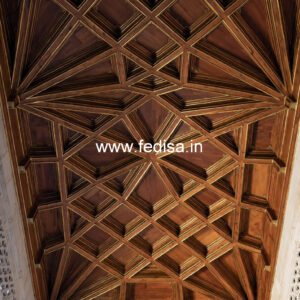 Wooden Ceiling Design Ceiling Design Double Fan No-11813