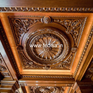 Wooden Ceiling Design False Ceiling Design Two Fan No-11816