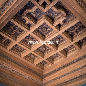 Wooden Ceiling Design Hall Room False Ceiling No-11845