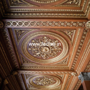 Wooden Ceiling Design Door Arch Pop Design No-11860