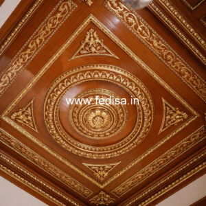 Wooden Ceiling Design Pop Plus Minus Design Kitchen No-11869
