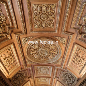 Wooden Ceiling Design Pop Design Ceiling Fan No-11880