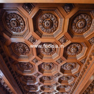 Wooden Ceiling Design Thermocol Pop Design No-11882