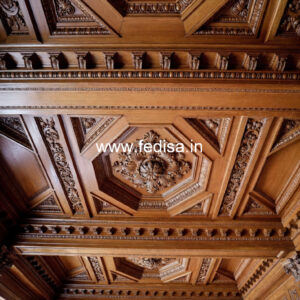 Wooden Ceiling Design Pop Plus Minus Color Design No-11894