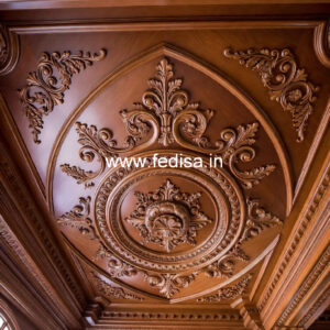 Wooden Ceiling Design Pop Corner Border Design No-11898