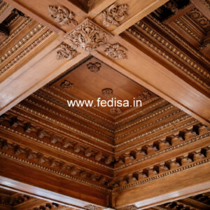 Wooden Ceiling Design Ceiling Design For Two Fans No-11946