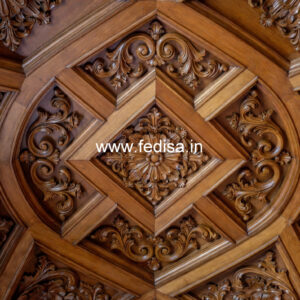 Wooden Ceiling Design Punning Pop Design No-11965