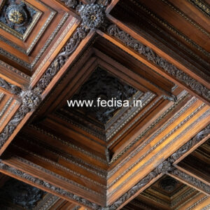 Wooden Ceiling Design Pop Ceiling Border Design Color No-11982