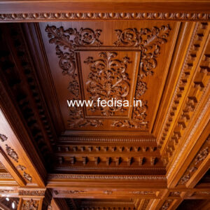 Wooden Ceiling Design Pop For Master Bedroom No-11997