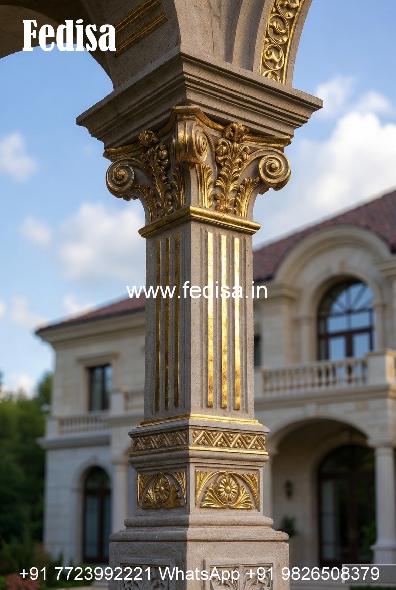 Stylish Exterior Pillar Design Ideas PD-5037