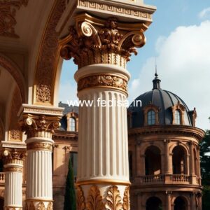 Brass Pillar Designs for a Rich Golden Finish PD-5541
