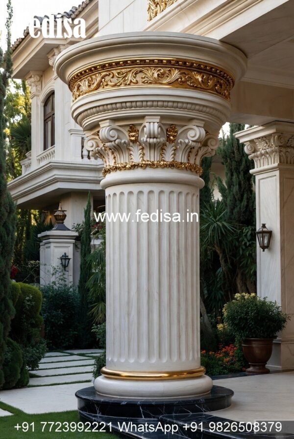 Exterior Column Design for Luxury Villas PD-5770 - Fedisa