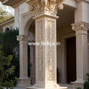 Brass Pillar Designs for a Rich Golden Finish PD-6325
