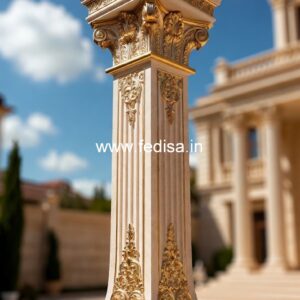 Marble Column Design Ideas for Premium Spaces PD-6492