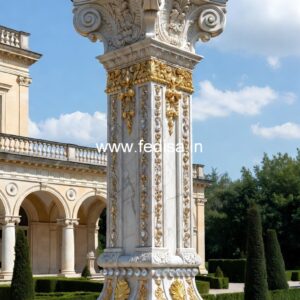 Elegant Exterior Column Design PD-6638