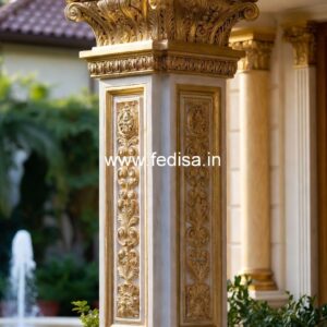 Stylish Pillar Ideas with Wood Finish PD-6962