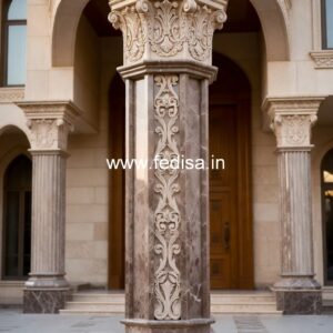 Marble Column Design Ideas for Premium Spaces PD-7276