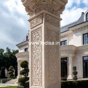 Luxury Marble Column Design for Villas PD-7418
