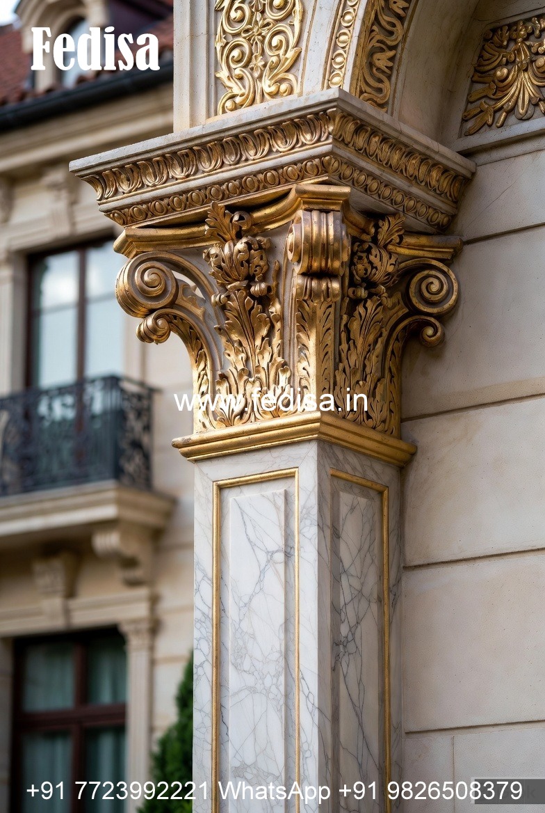 Stylish Wooden Column Design for Homes PD-7469