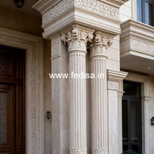 Stylish Pillar Ideas with Wood Finish PD-7746