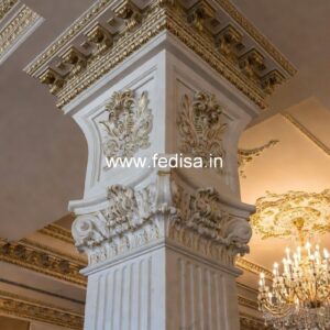 Stylish Wooden Column Design for Homes PD-8253
