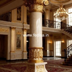 Exterior Pillar Design Ideas for Luxury Villas PD-8384