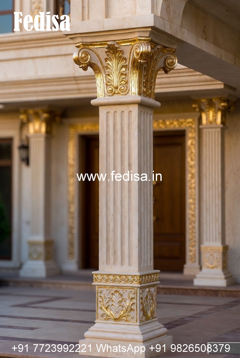 Intricate Pillar Carving Designs PD-8439