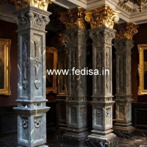 Stylish Wooden Column Design for Homes PD-1197