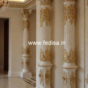 Marble Column Design Ideas for Luxury Villas PD-2188