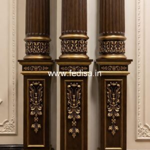 Artistic Wooden Column Design PD-2606