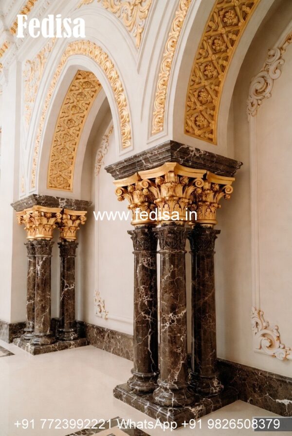 Designing Rounded Column Round Column Design Ideas for Homes PD-2982 - Fedisa