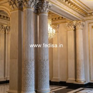 Marble Column Design Ideas for Premium Spaces PD-3356