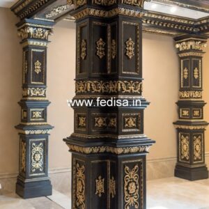 Artistic Wooden Column Design PD-3390