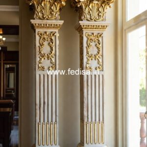 Marble Column Design for Homes PD-3441