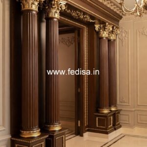 Wooden Pillar Design for Classic Look PD-3488