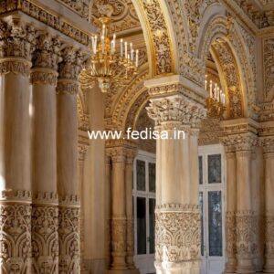 Stylish Wooden Column Design for Homes PD-4333