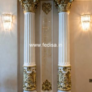 Wooden Pillar Design for Luxury Homes PD-4489