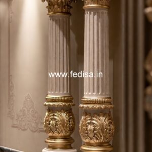 Brass Pillar Designs for a Rich Golden Finish PD-4757