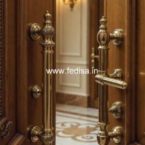 Heavy Brass Door Handle Designs India BDR-1006